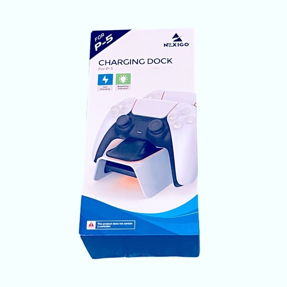P-5 Fast Charging Dual Controller Dock for PS5 video game controllers NIB - Picture 2 of 7
